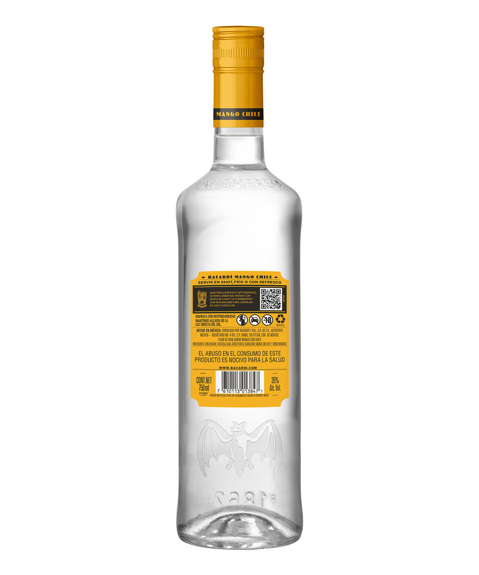 Bacardí Ron Mango Chile 750 Ml
