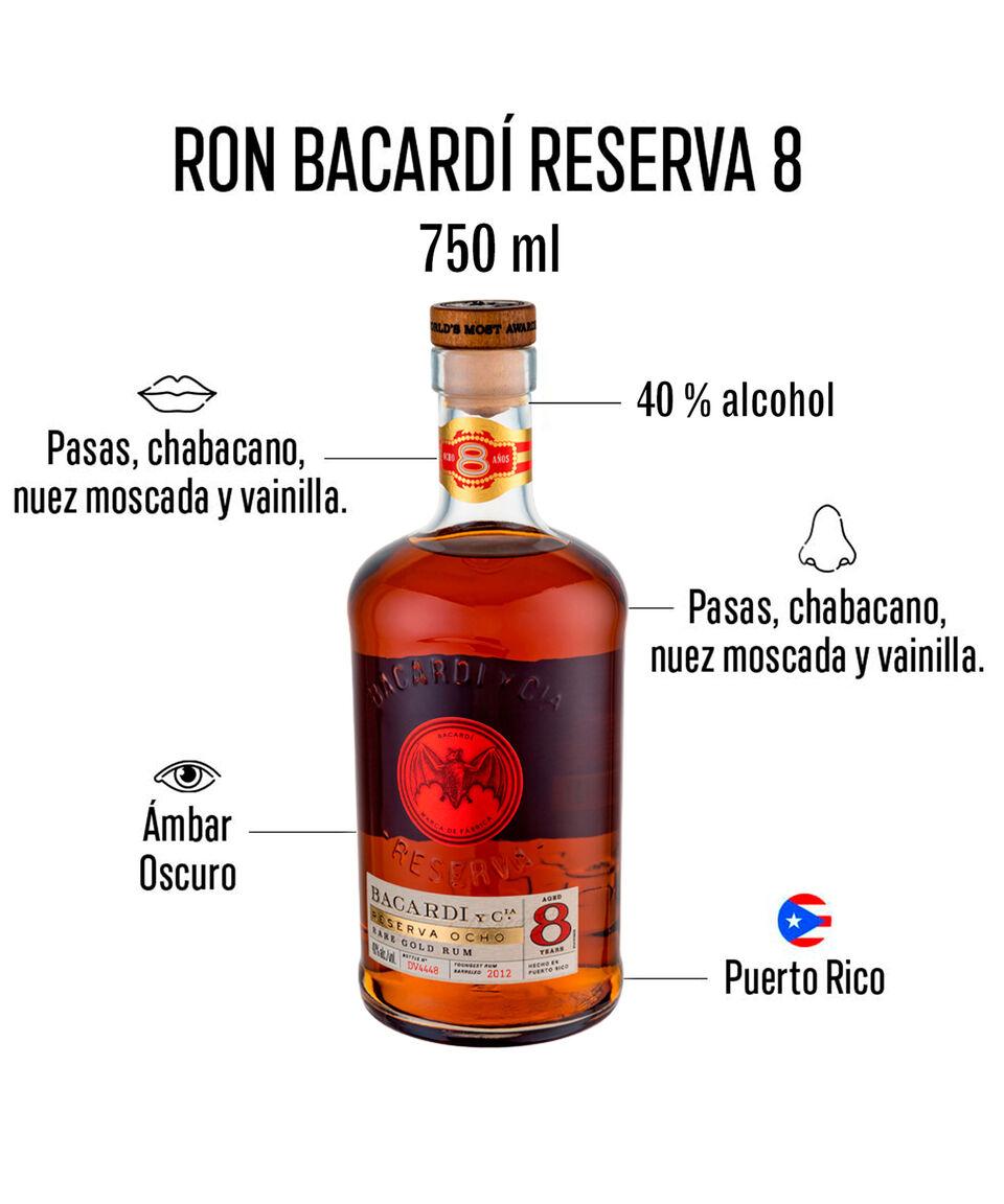Bacardí Ron Reserva Ocho 750 Ml
