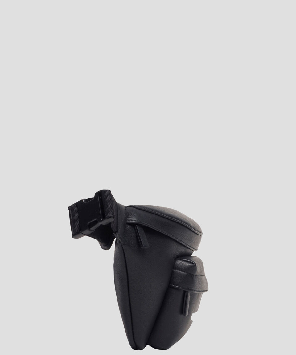 Balenciaga Cangurera Everyday En Piel Negra Hombre