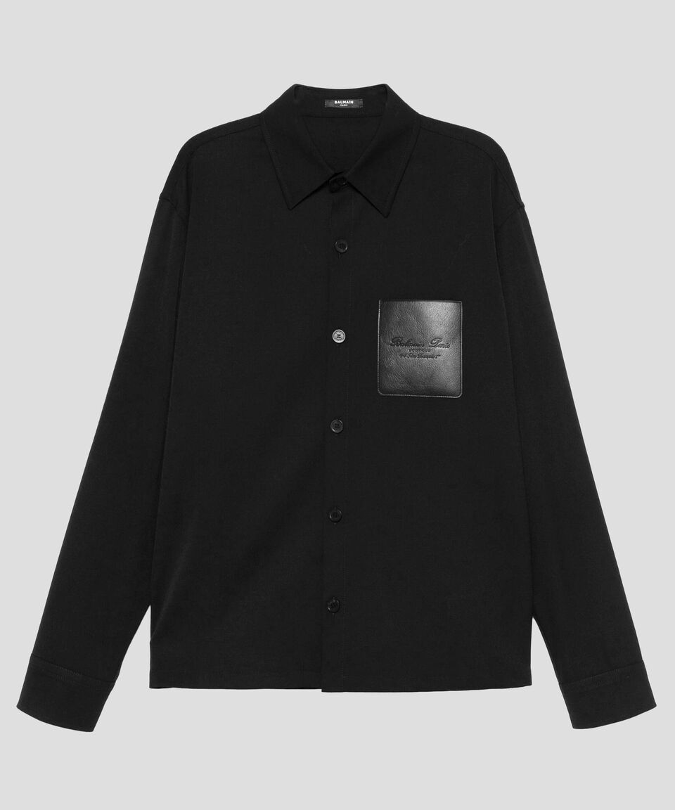 Balmain Camisa Con Manga Larga Hombre