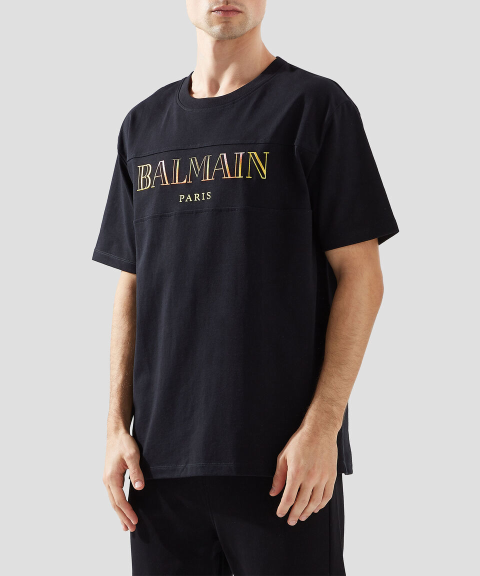 Balmain Playera cuello redondo manga corta Hombre