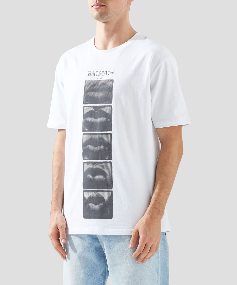 Balmain Playera cuello redondo manga corta Hombre