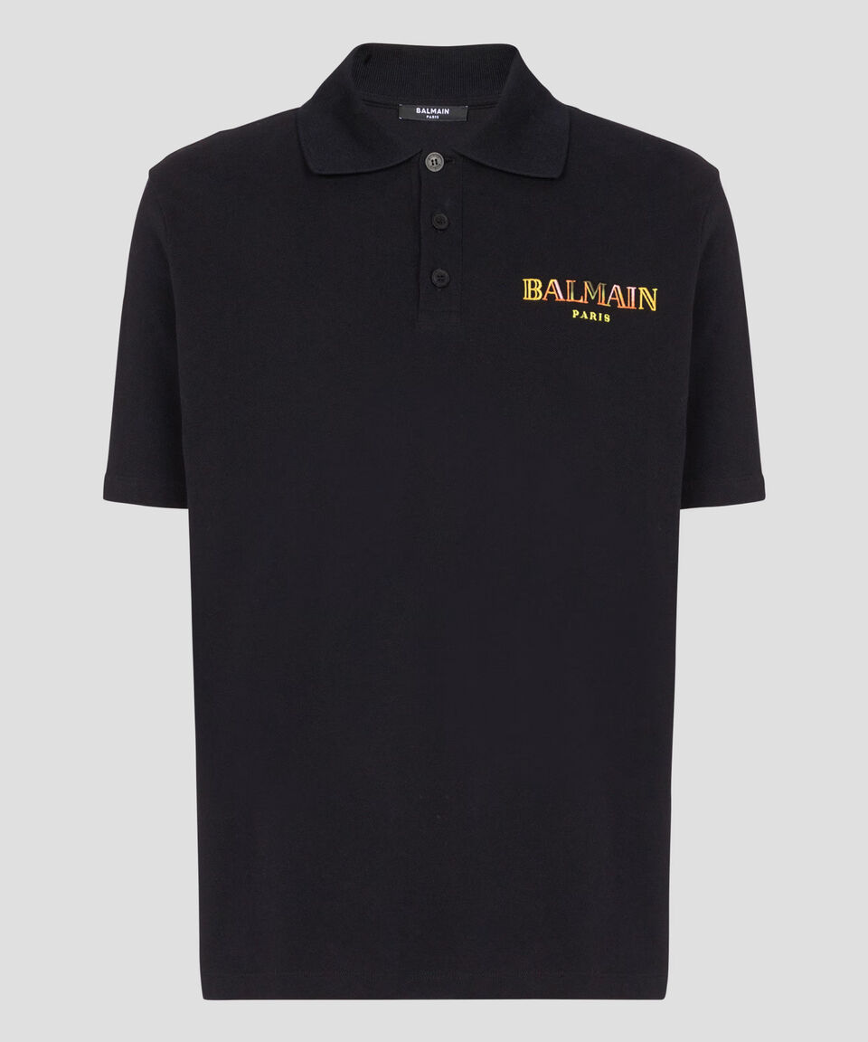 Balmain Playera Tipo Polo Manga Corta Hombre