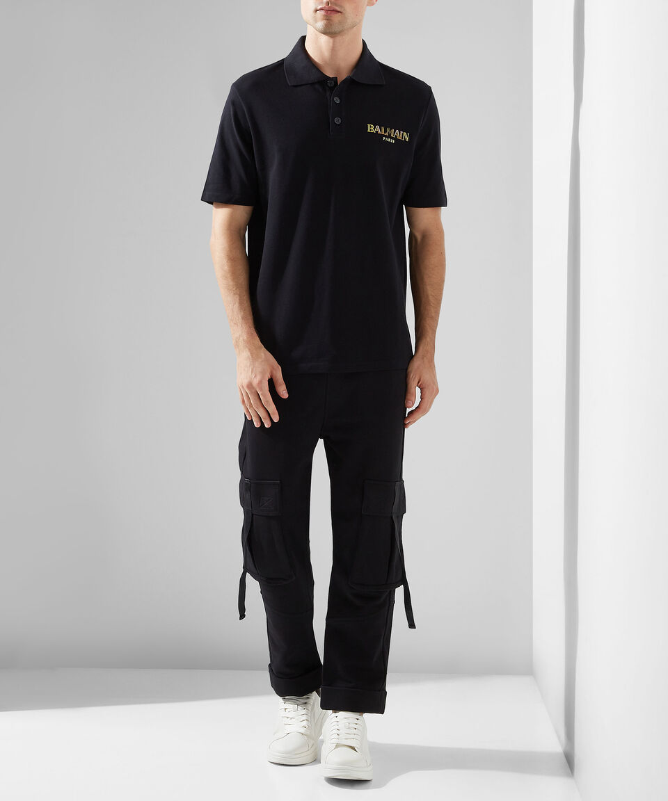 Balmain Playera Tipo Polo Manga Corta Hombre