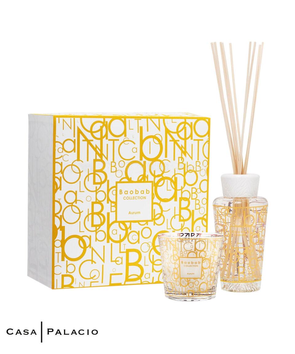 Baobab Set 2 piezas Aurum Vela aromática y Difusor