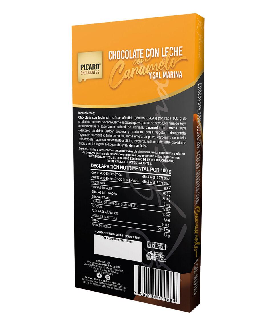 Picard Barra De Chocolate Con Leche Caramelo Y Sal 100 G