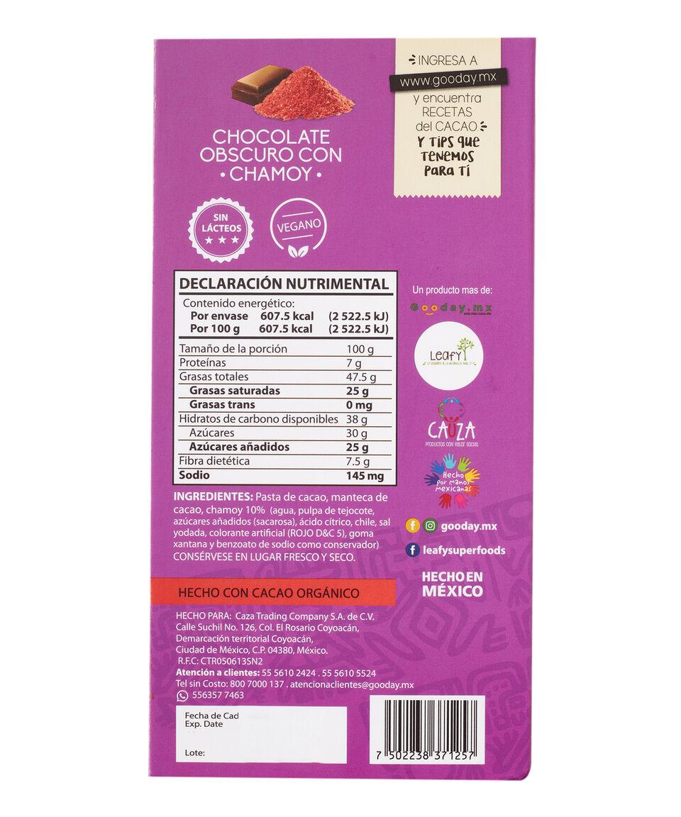 Xoco Maya Barra De Chocolate Oscuro 70% Cacao Con Chamoy 100 G