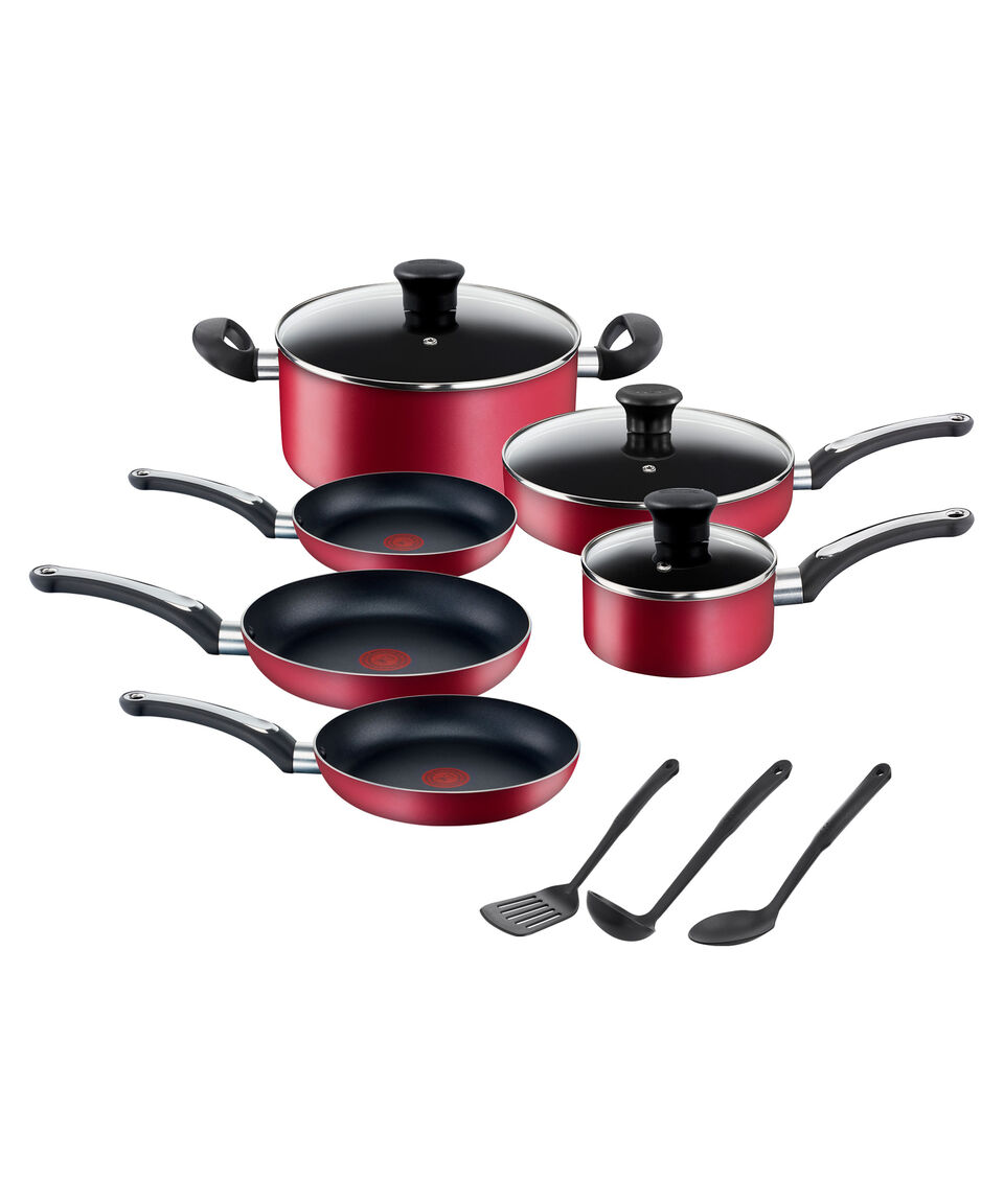 T-fal Batería de Cocina 12 Piezas Character en Aluminio