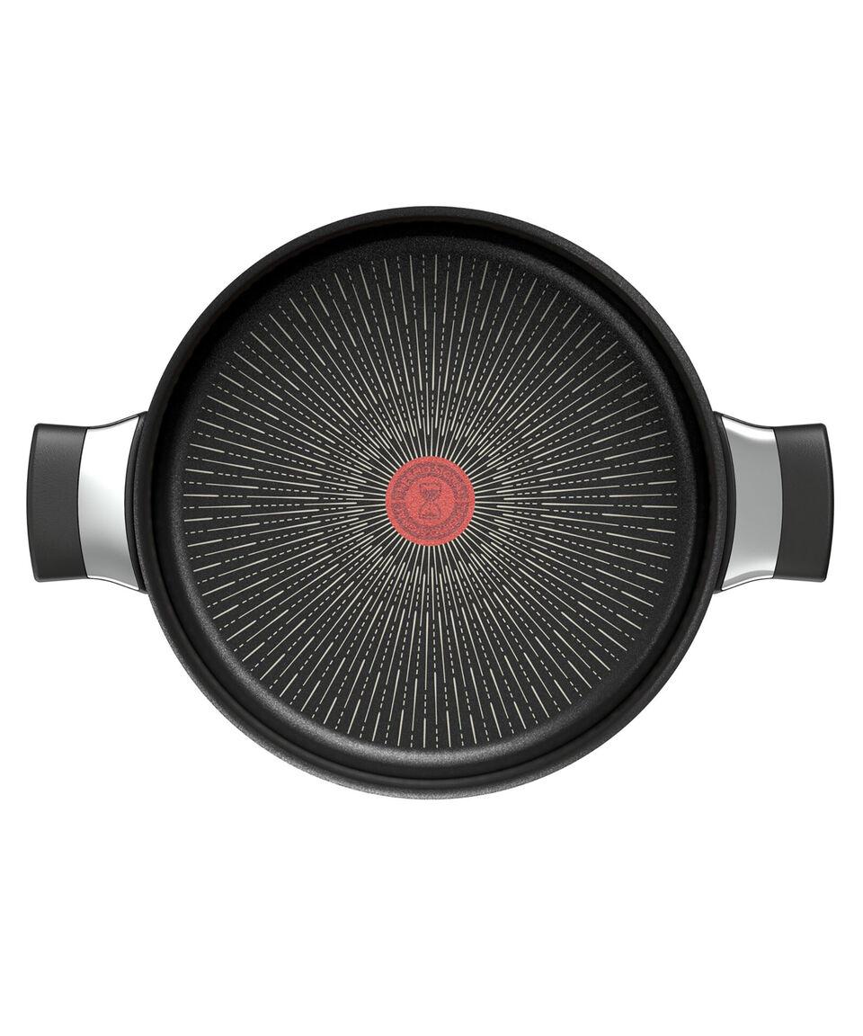 T-fal Batería De Cocina En Aluminio Hard Titanium Pro 12 Piezas Negra