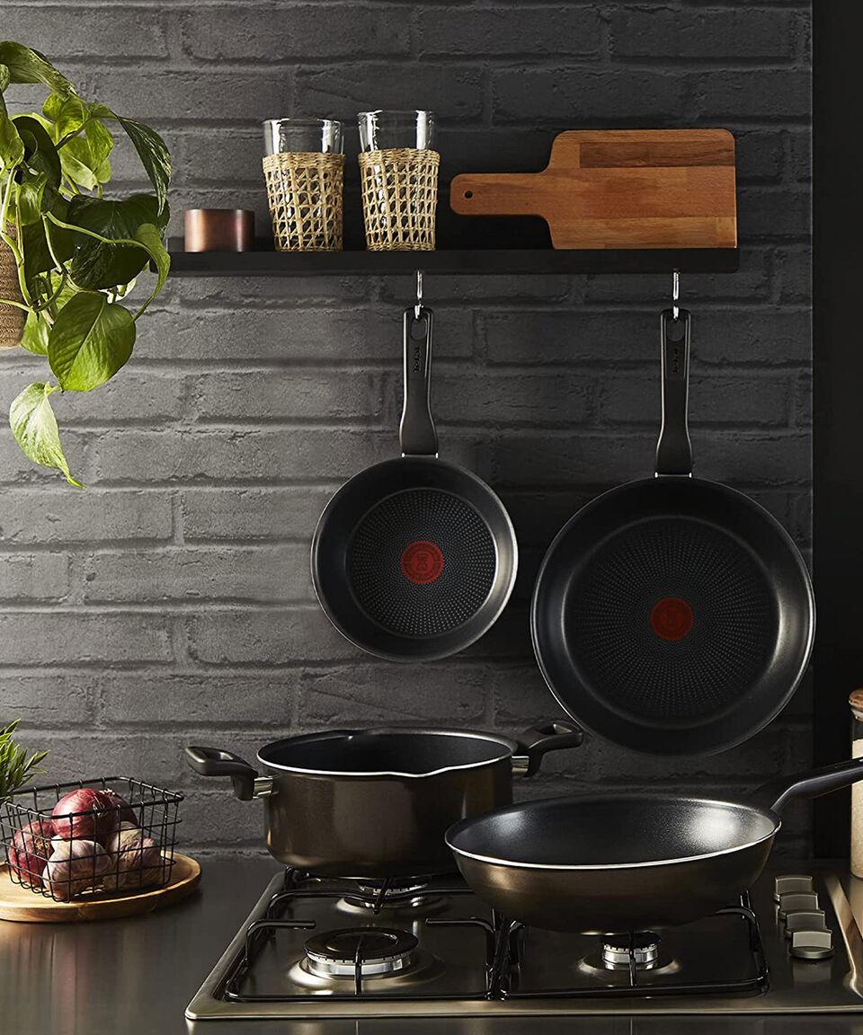 T-fal Batería De Cocina En Aluminio XL Force 11 Piezas Café