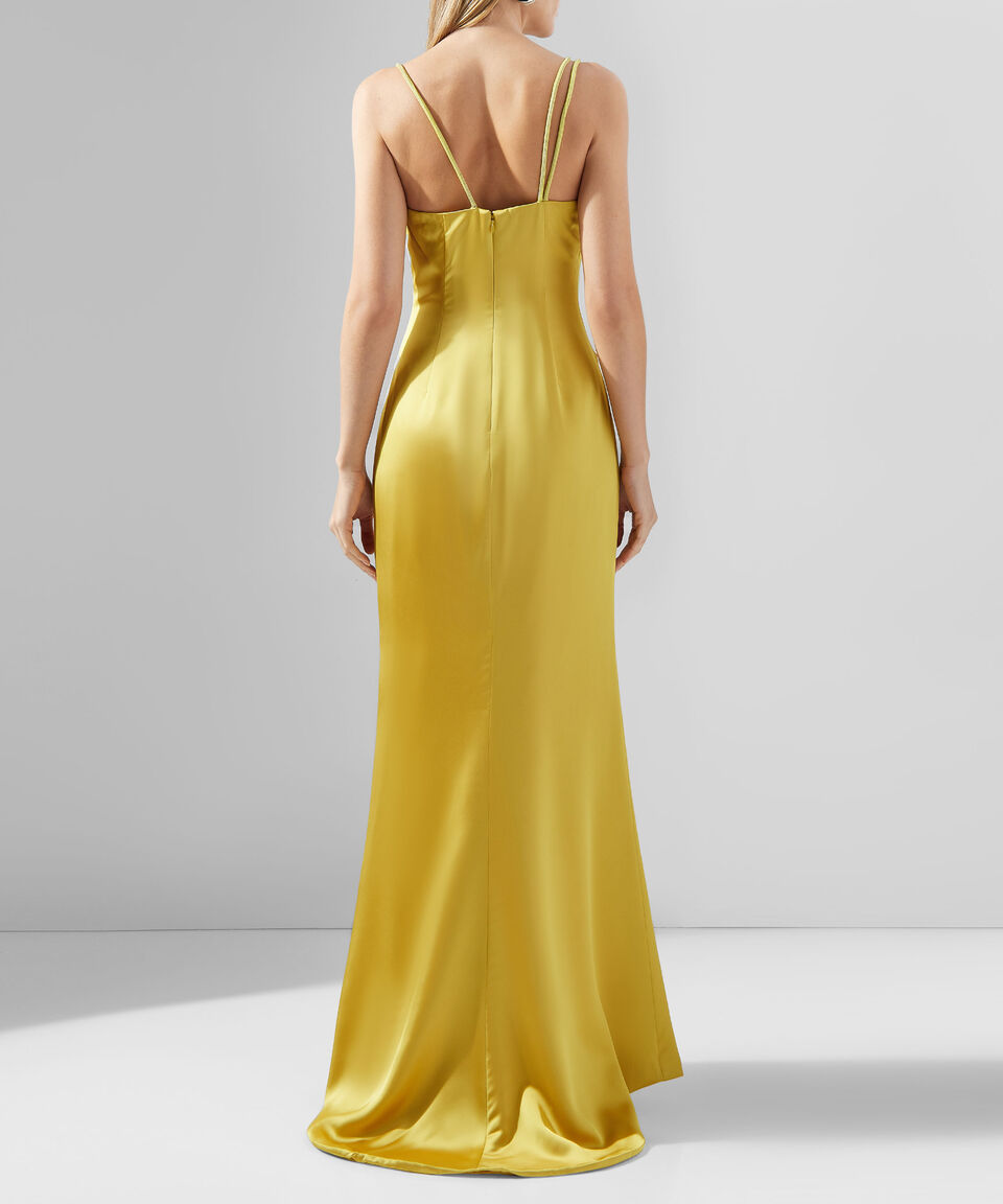 BCBGMAXAZRIA Vestido Largo Liso Mujer