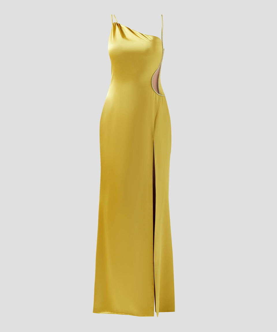 BCBGMAXAZRIA Vestido Largo Liso Mujer