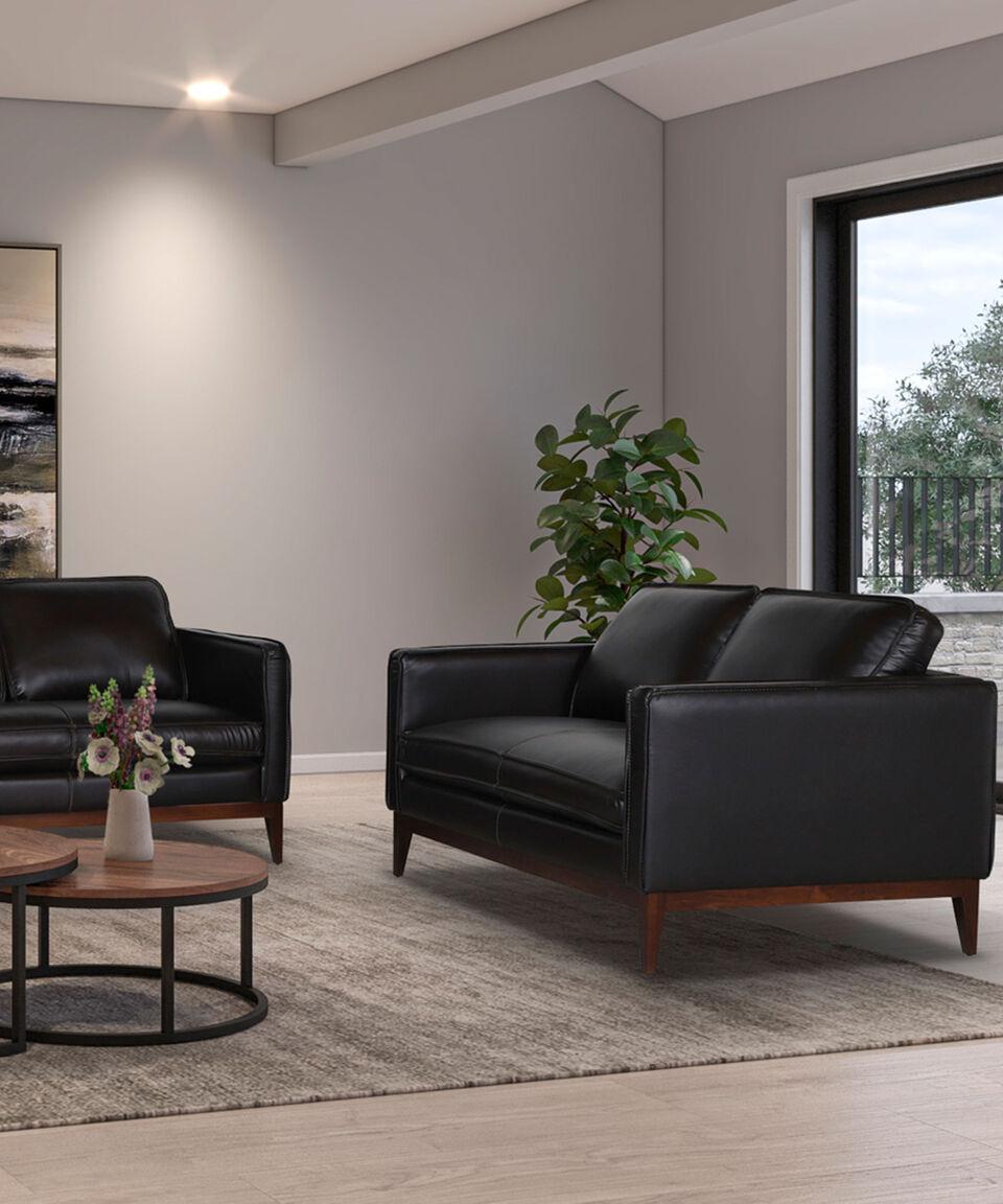 Boal Love Seat En Piel Franz Chocolate