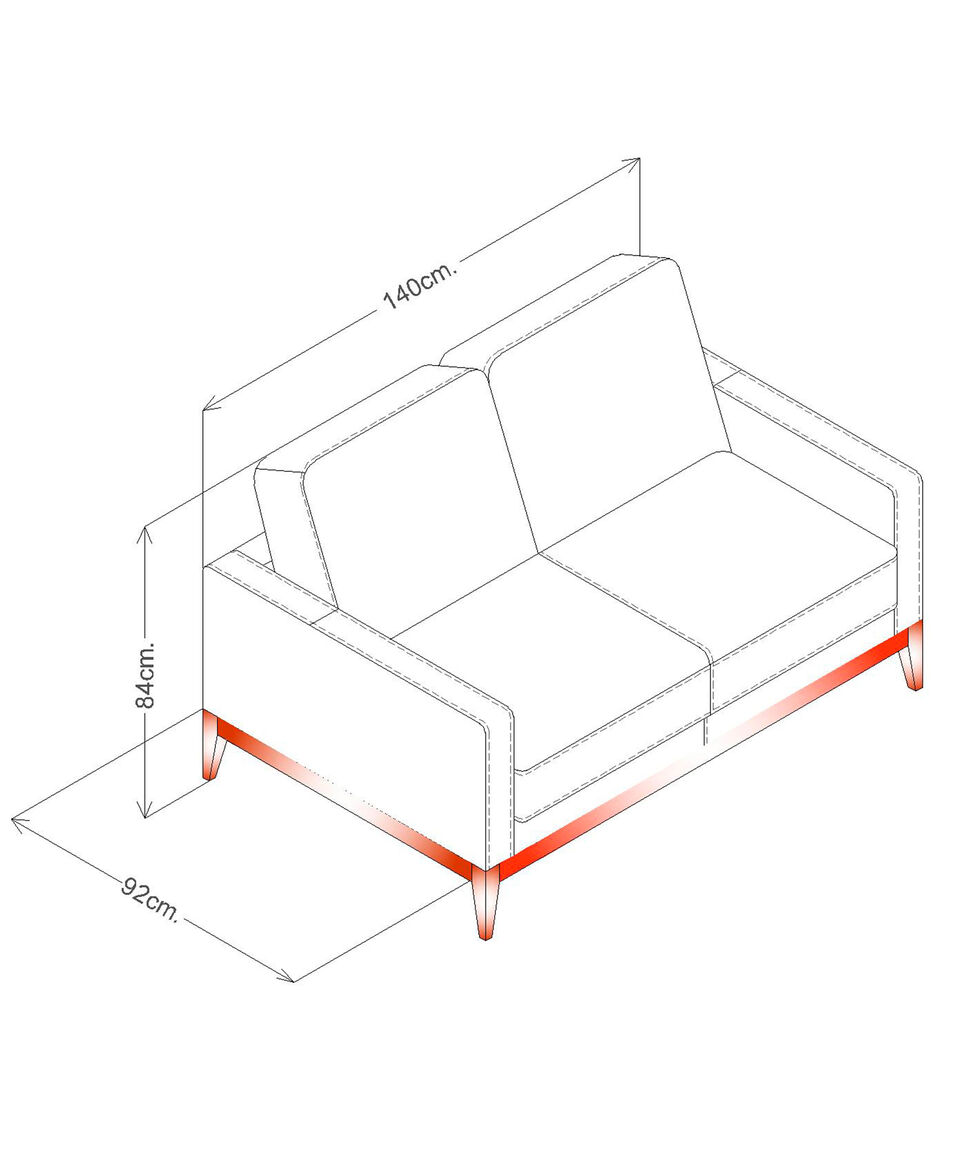 Boal Love Seat En Piel Franz Chocolate