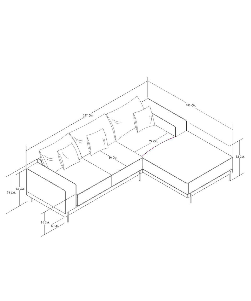 Boal Sala Esquinera Derecha Indigo Blanco