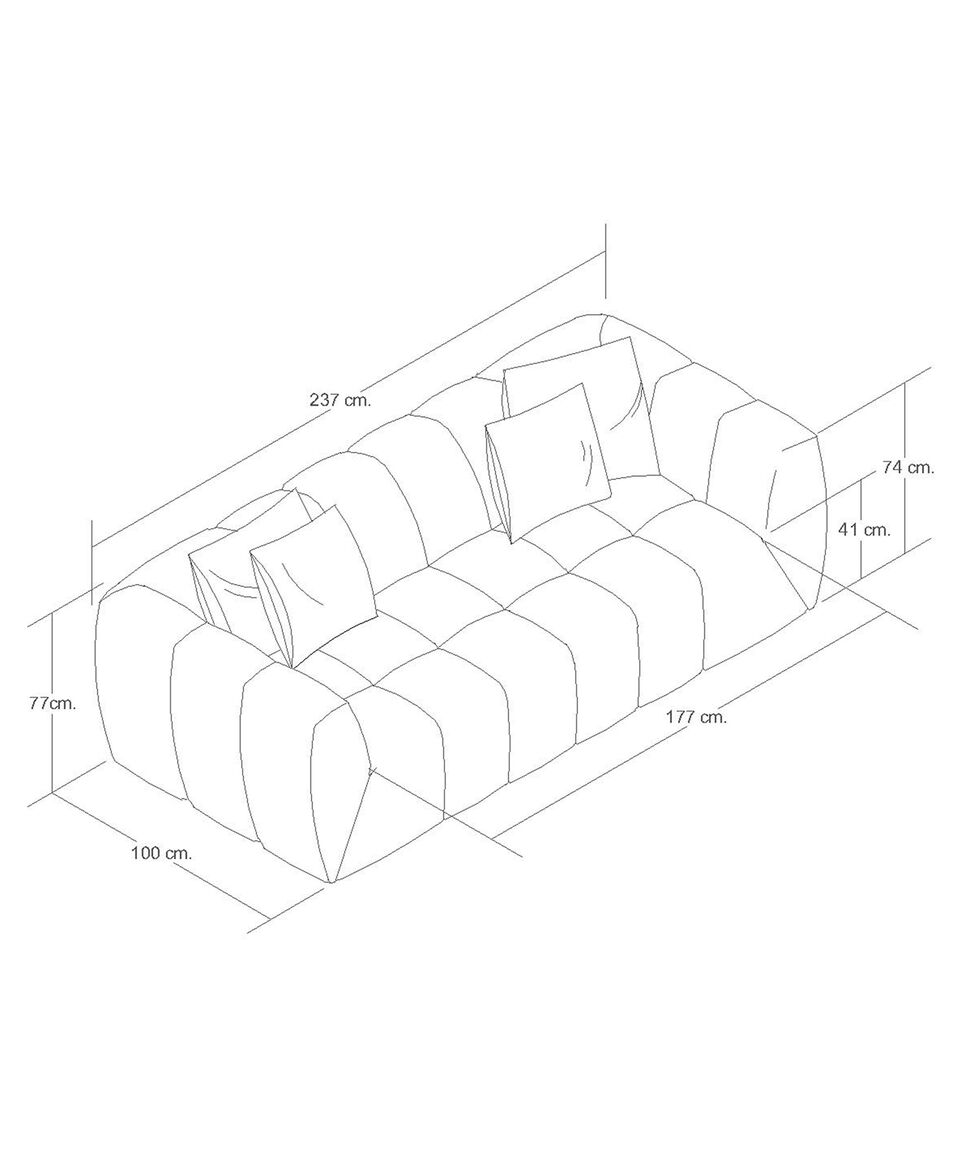Boal Sofá Cecio Azul