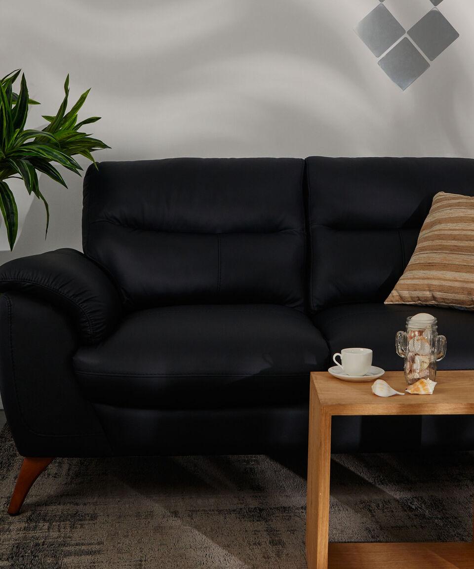 Boal Upper Love Seat Slash En Piel Negro