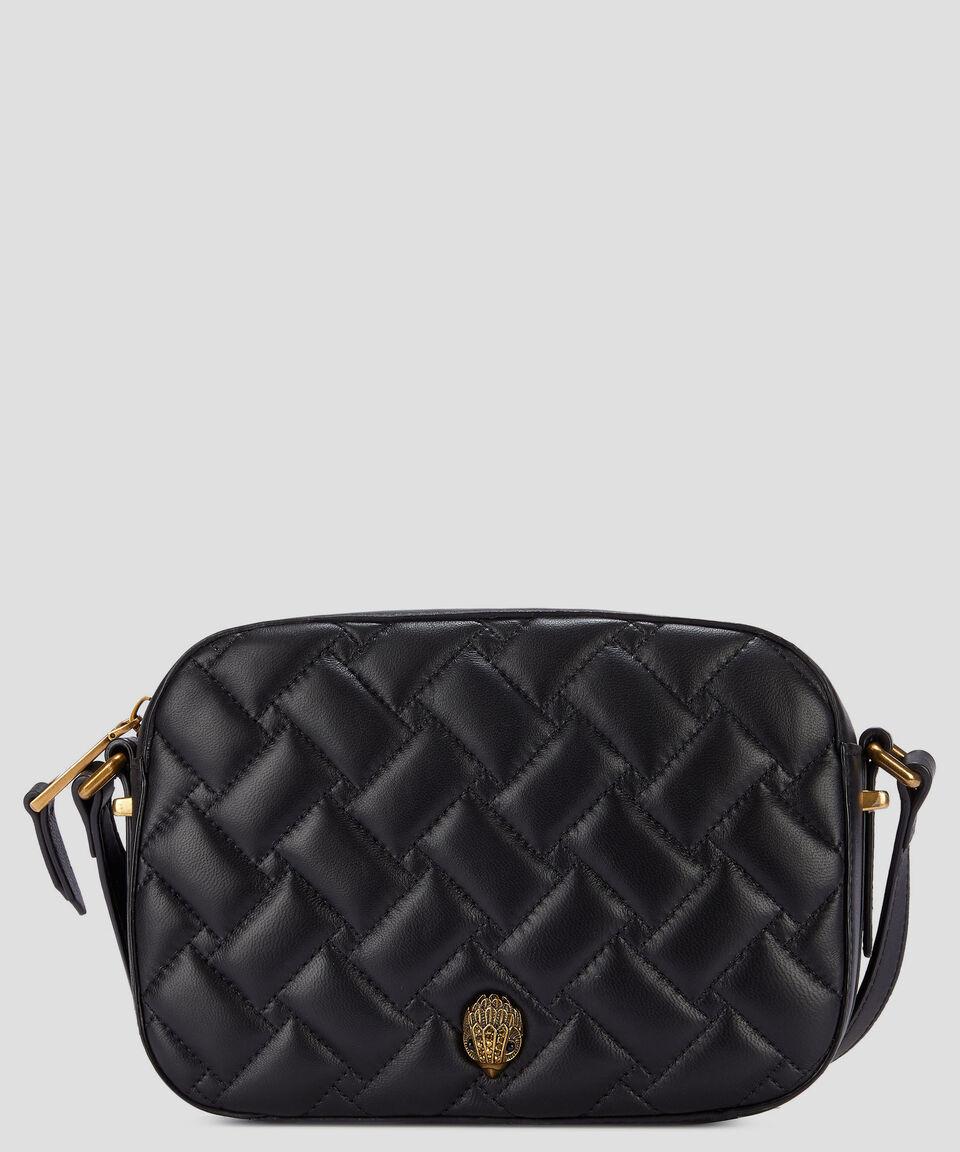 Kurt Geiger Bolsa crossbody Kensington en piel negra acolchada Mujer