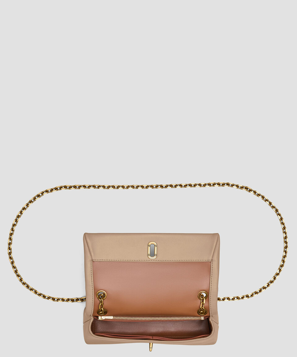 Marc Jacobs Bolsa Crossbody Tipo Cartera Camel En Piel The Dual Chain Mujer