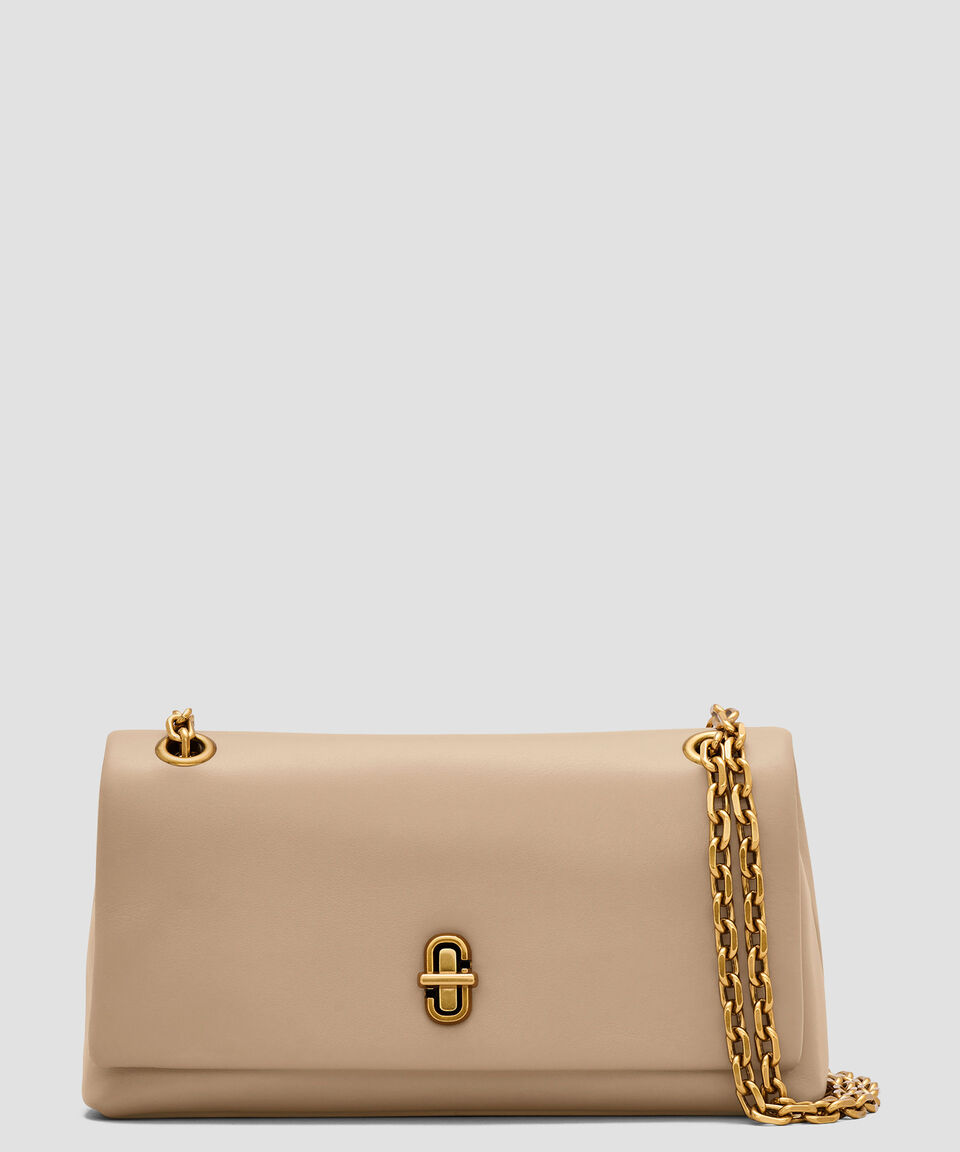 Marc Jacobs Bolsa crossbody tipo cartera camel en piel The Dual Chain Mujer