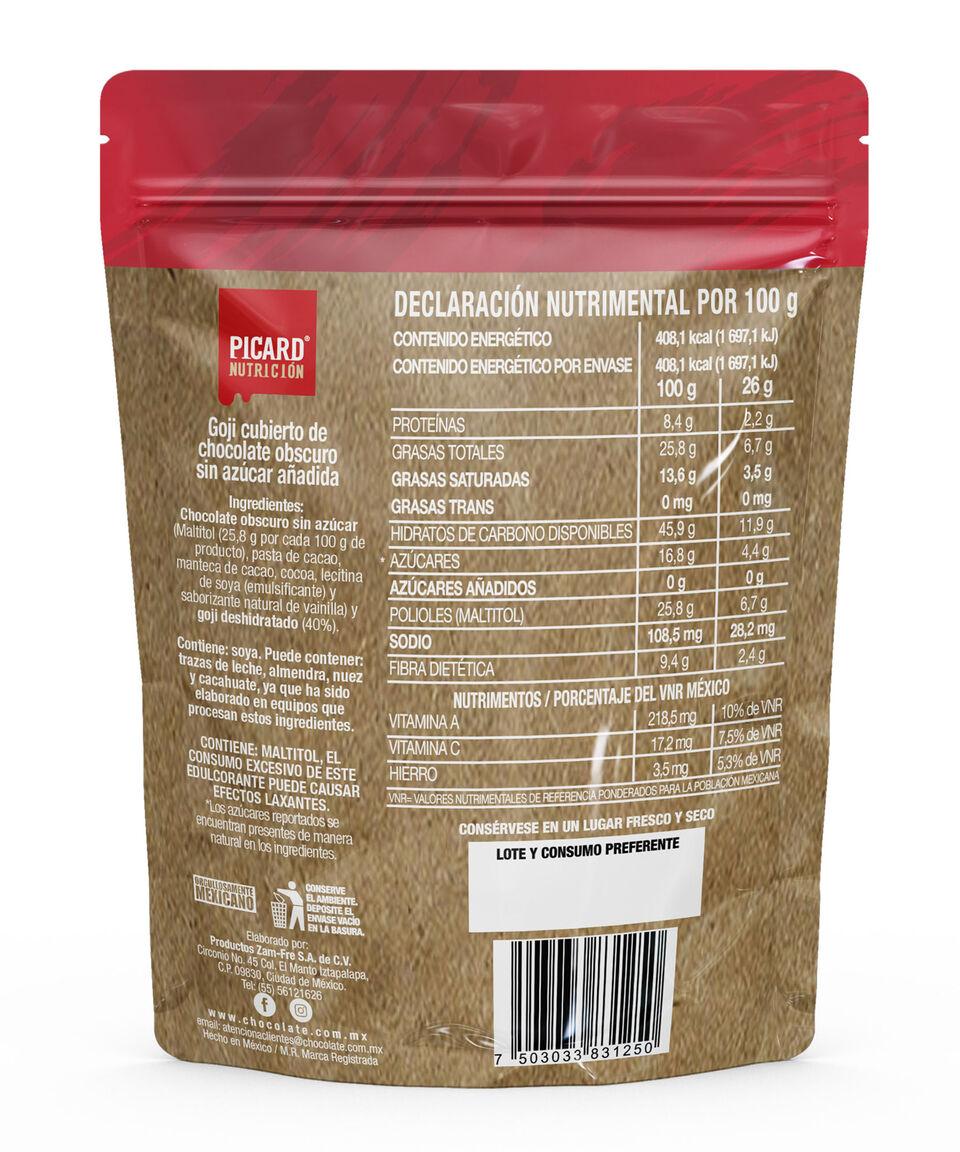 Picard Bolsa Goji Cubierto De Chocolate Obscuro 100 G
