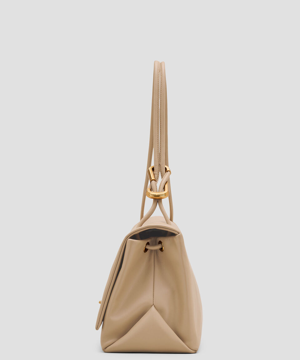 Marc Jacobs Bolsa Shoulder Beige En Piel The Large Dual Mujer