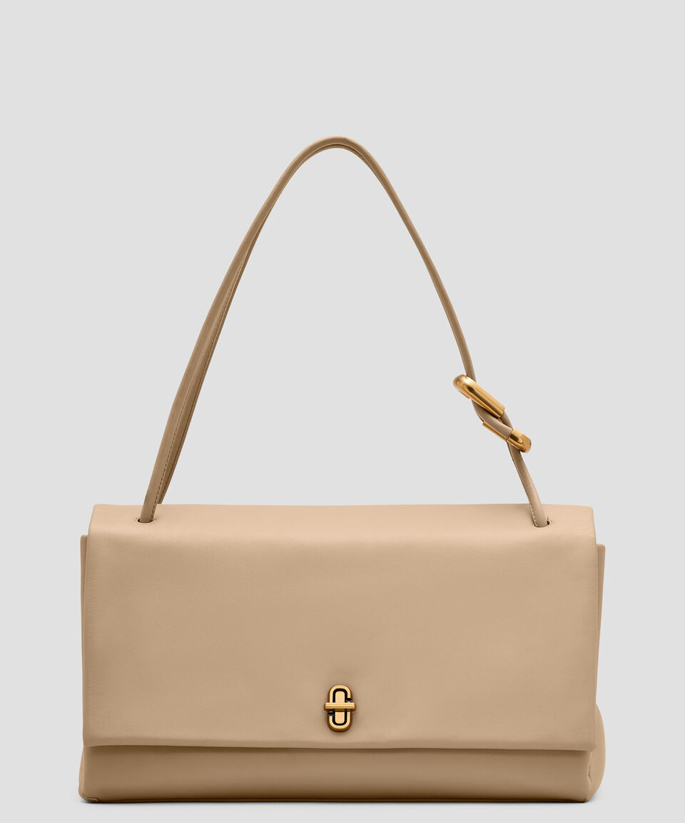 Marc Jacobs Bolsa shoulder beige en piel The Large Dual Mujer