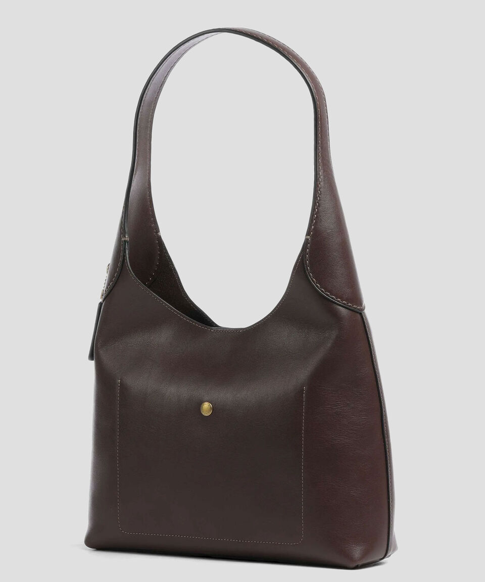 Coach Bolsa Shoulder Café Obscuro En Piel Brooklyn 28 Mujer