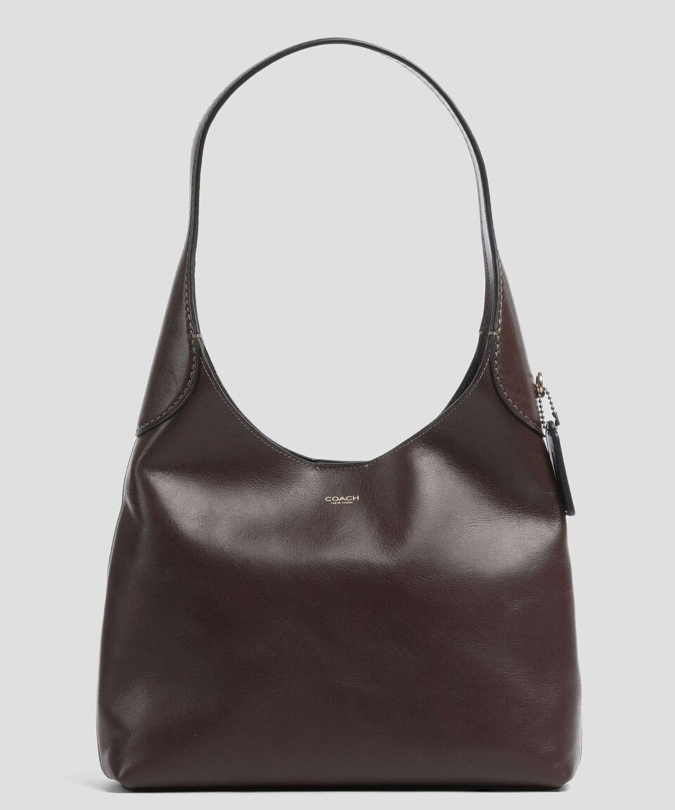 Coach Bolsa shoulder café obscuro en piel Brooklyn 28 Mujer