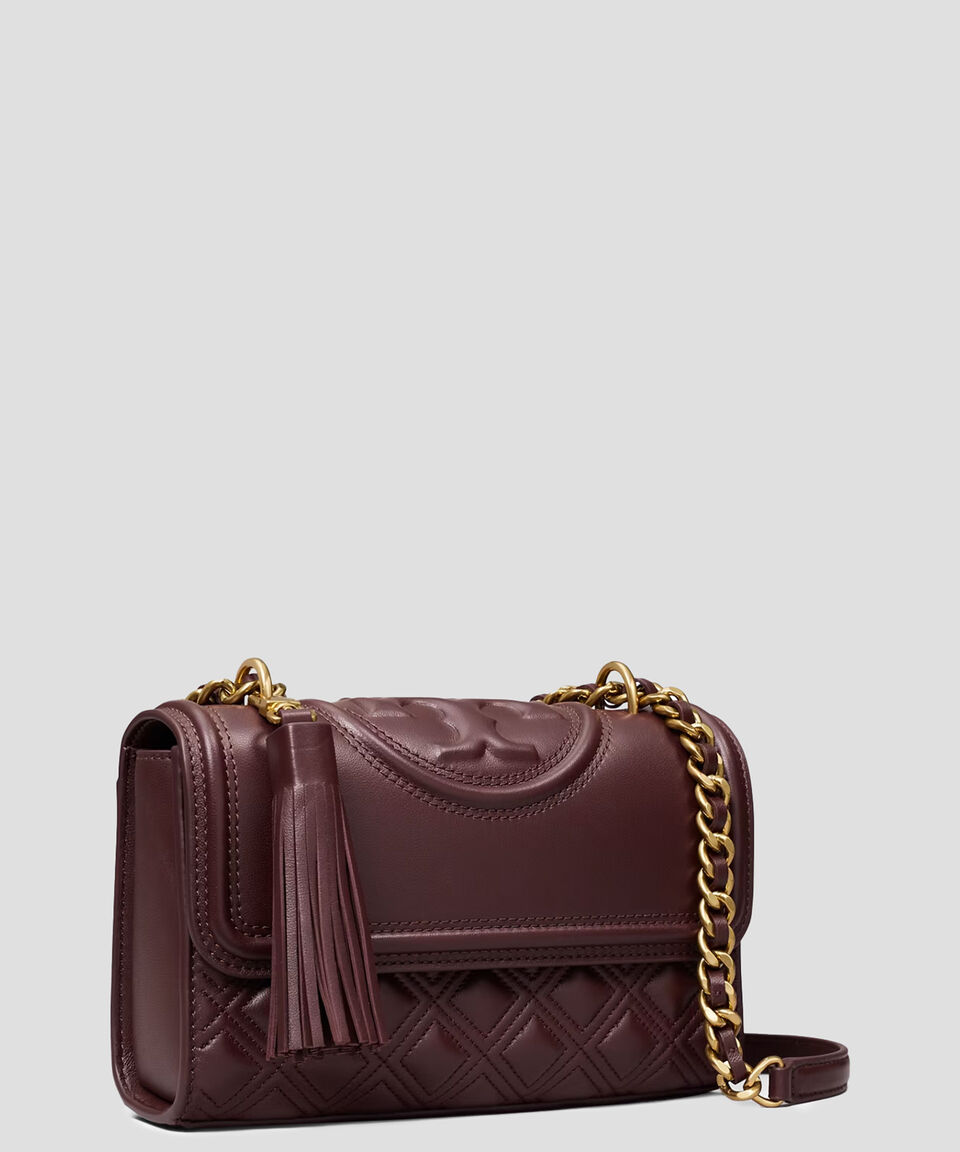 Tory Burch Bolsa Shoulder En Piel Fleming Capitonada Mujer