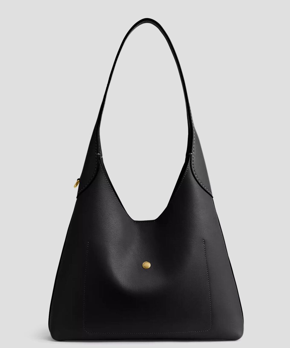 Coach Bolsa Shoulder Negro En Piel Brooklyn 28 Granulado Mujer