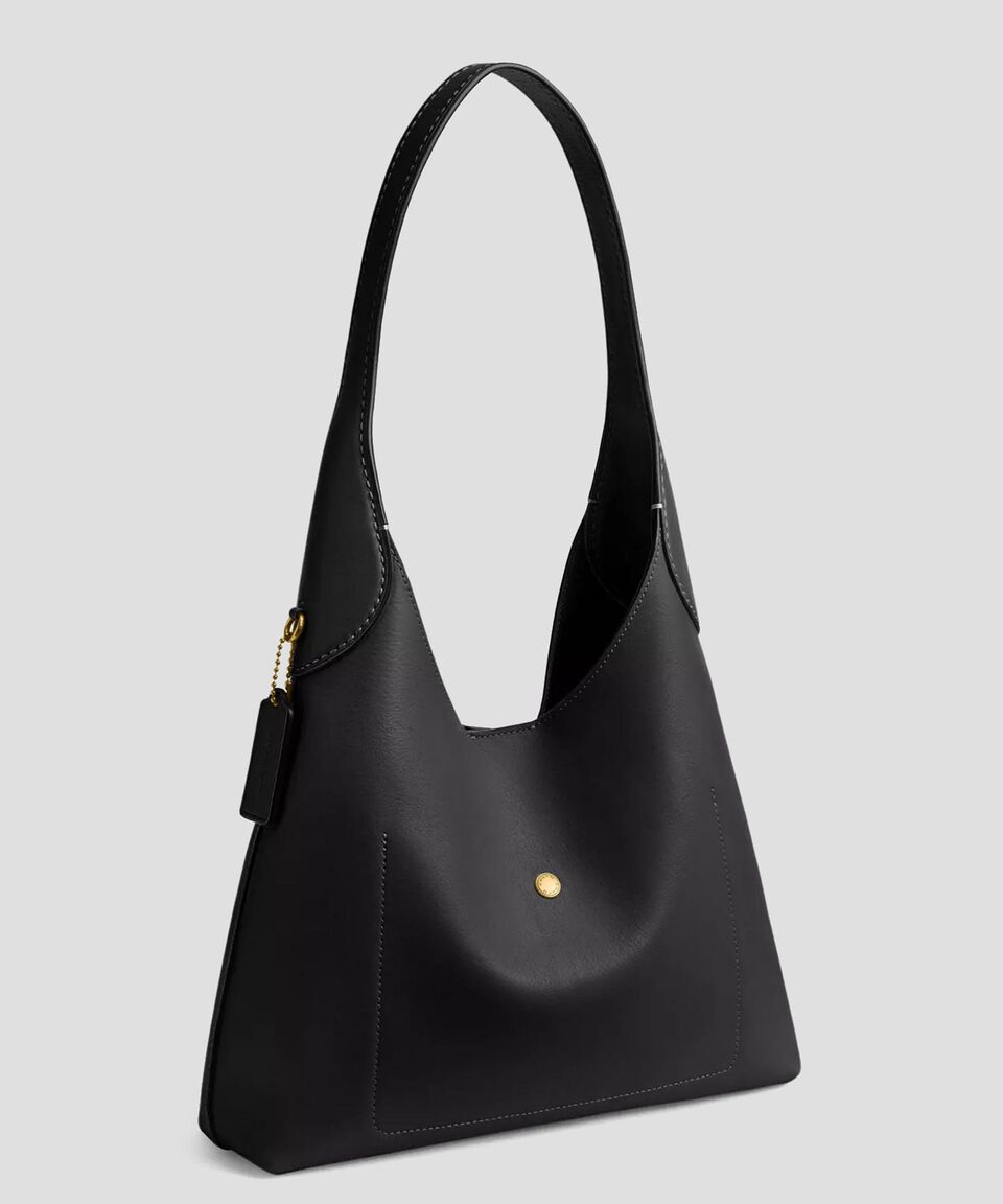 Coach Bolsa Shoulder Negro En Piel Brooklyn 28 Granulado Mujer