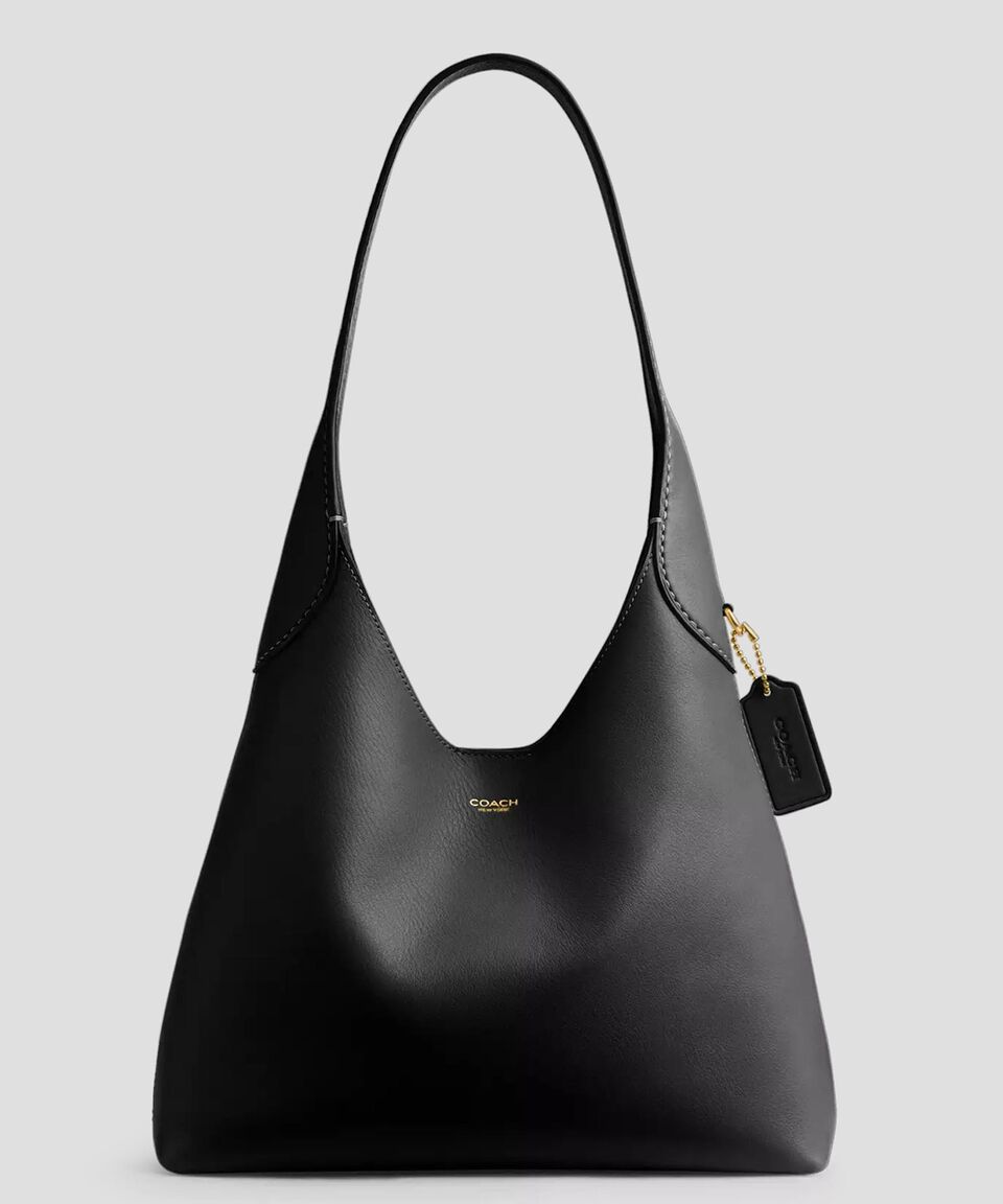 Coach Bolsa shoulder negro en piel Brooklyn 28 granulado Mujer
