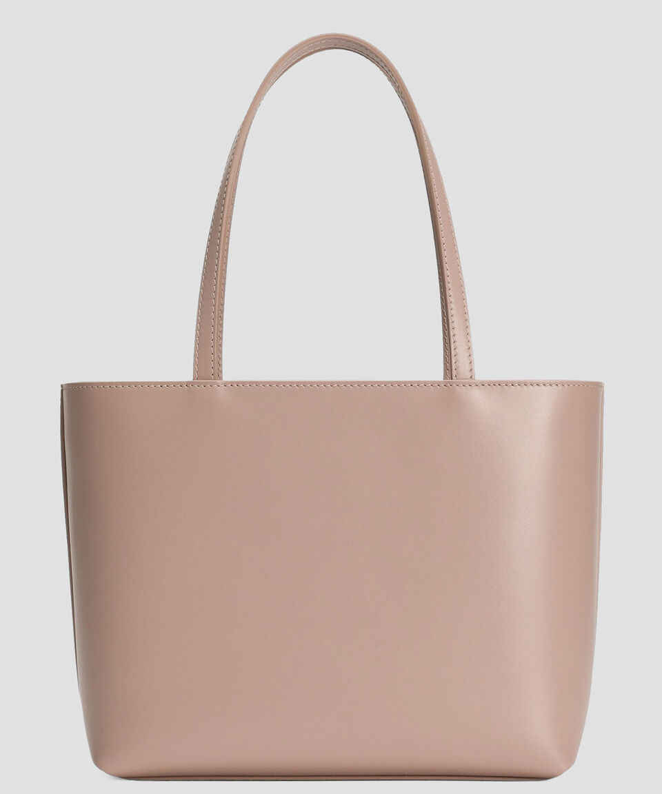DOLCE & GABBANA Bolsa Tote En Piel Con Logotipo Mujer