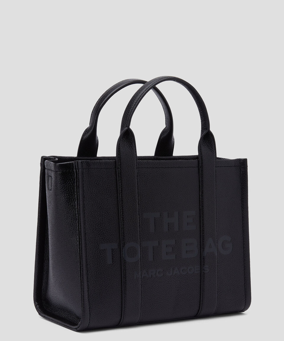 Marc Jacobs Bolsa Tote En Piel Negra Con Logotipo Grabado Mujer