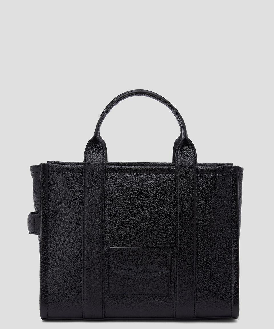 Marc Jacobs Bolsa Tote En Piel Negra Con Logotipo Grabado Mujer