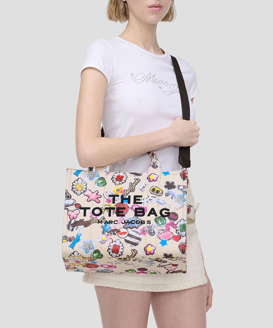 Marc Jacobs Bolsa Tote Multicolor The Sticker Canvas Mujer