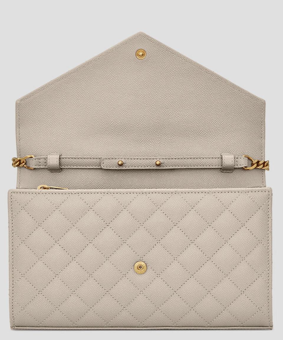 Saint Laurent Paris Bolso Crossbody En Piel Blanco Mix Matelasse Mujer
