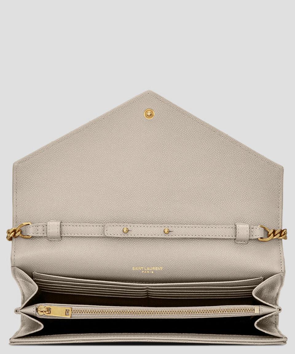 Saint Laurent Paris Bolso Crossbody En Piel Blanco Mix Matelasse Mujer