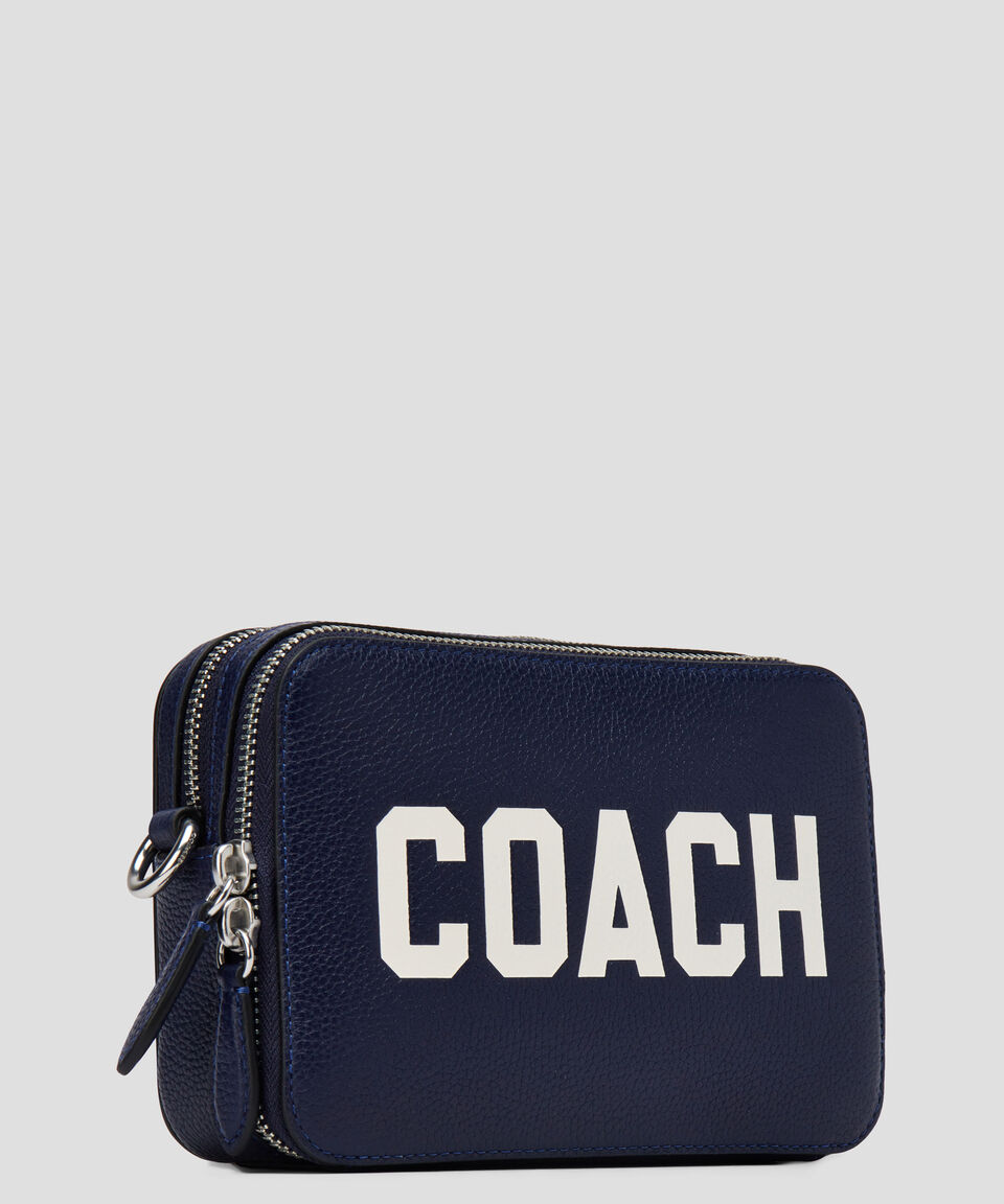 Coach Bolso Crossbody En Piel Vacuna Con Grabado Hombre