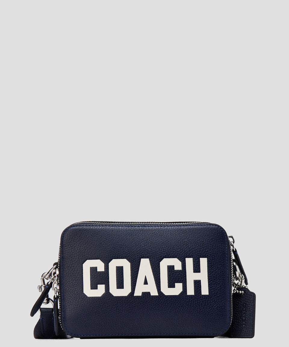 Coach Bolso crossbody en piel vacuna con grabado Hombre
