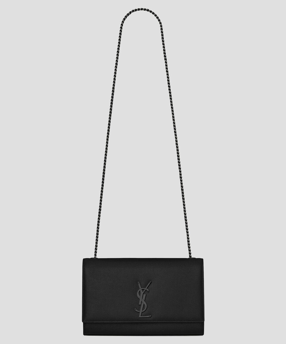 Saint Laurent Paris Bolso crossbody Kate en piel negro Mujer