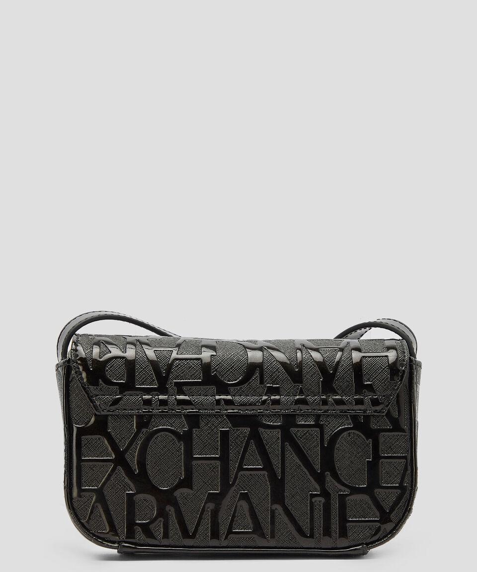 Armani Exchange Bolso Messenger Negro Monogram Mujer