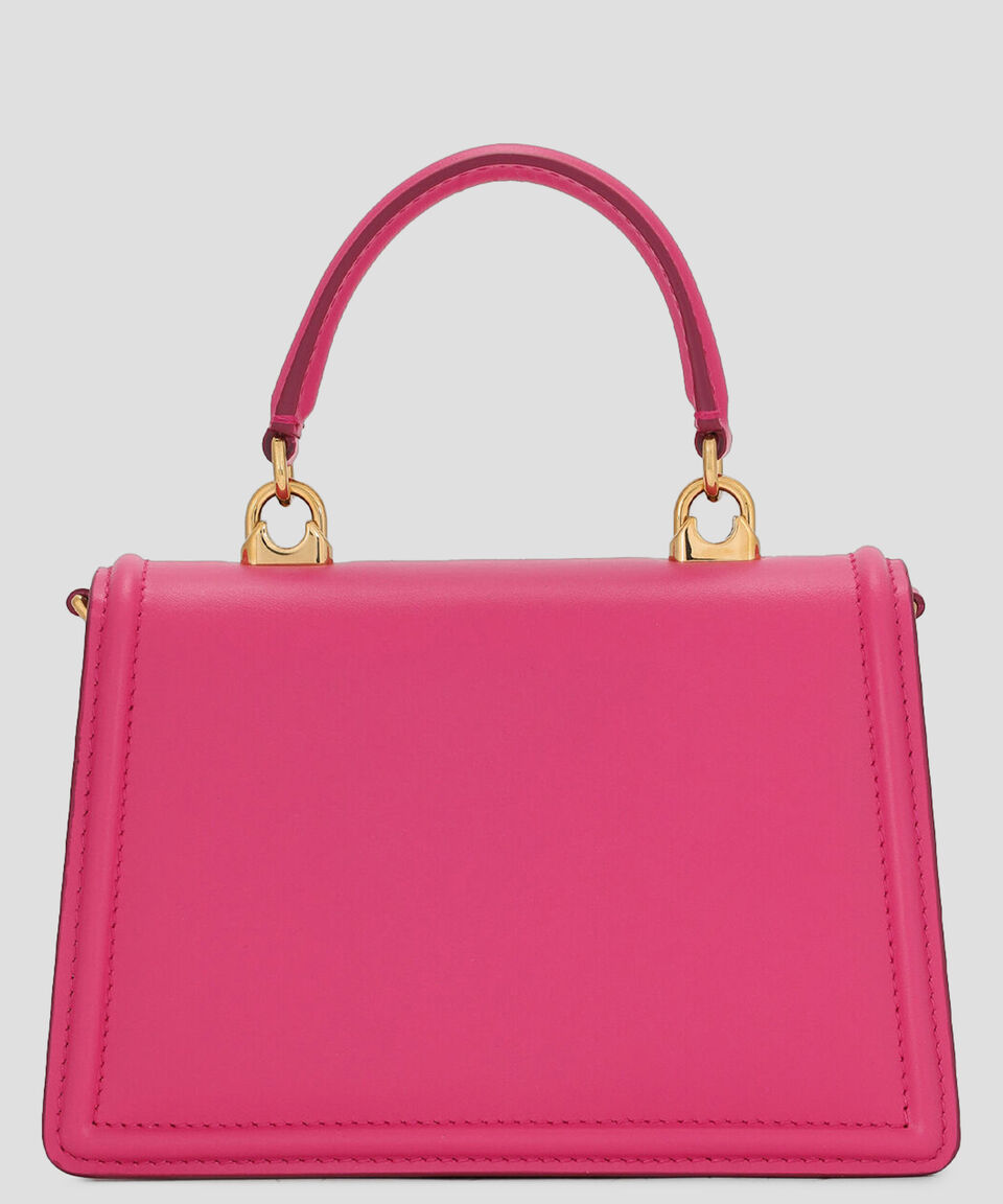 DOLCE & GABBANA Bolso Shoulder Rosa En Piel Devotion Mujer