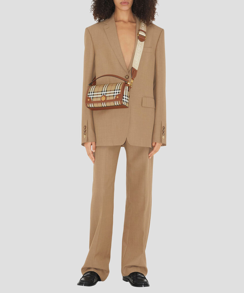 Burberry Bolso Top Handle Crossbody Granulado Mujer