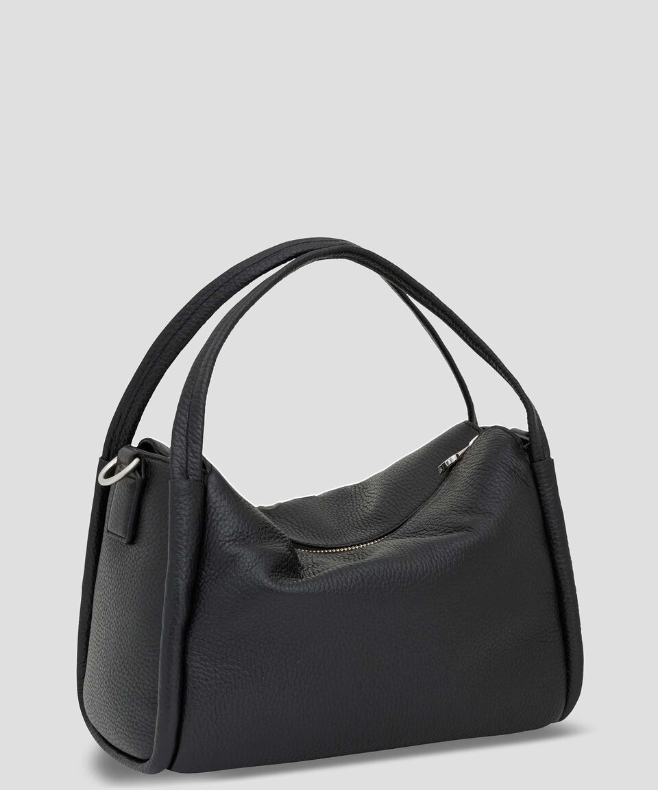 Tous Bolso Tote Negro En Piel Miranda Con Logotipo Mujer