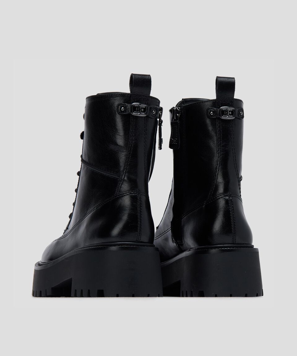 Sam Edelman Botines Casuales En Piel De Bovino Con Tacón Bajo Ancho Y Plataforma Liso Mujer