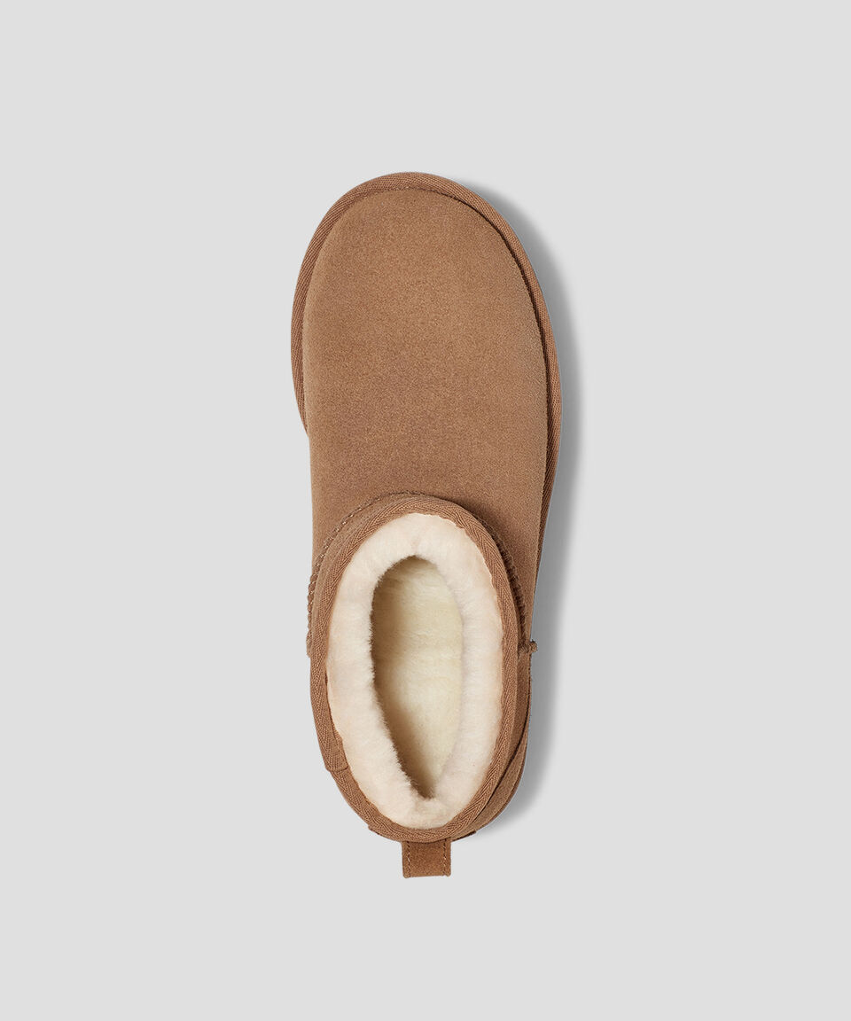 Ugg Botines Ultra Mini Classic Novelty En Ante Con Plataforma Mujer