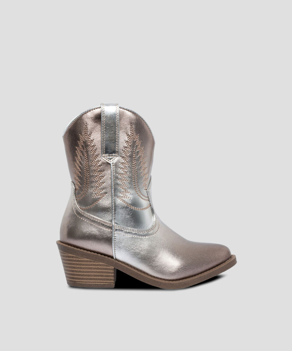 Steve Madden Botines vaqueros Jsundance con tacón bajo cuadrado Niña