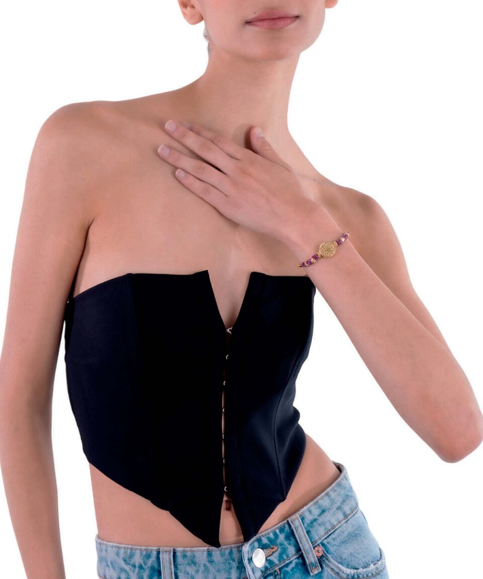 Pineda Covalin Brazalete Con Colibrí Y Pedrería Mujer